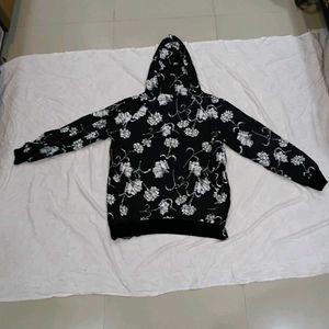 Floral Zip-Up Hoodie