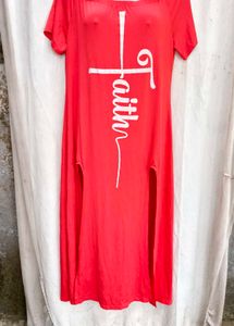 1237. Coral sexy bodycon