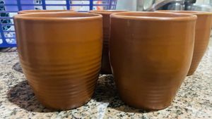 Set of Terracotta Drinking Cups