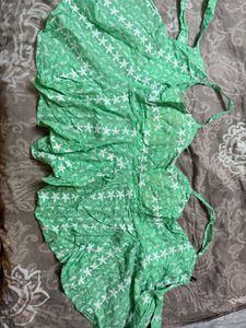 Mint Green Wrap Up Top Freesize