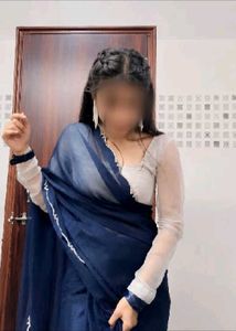 Elegant Navy Blue Saree