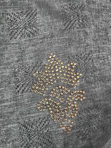 Grey embellished formal saree