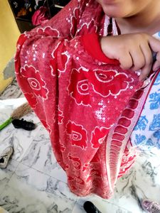 Heavy Multi Sequence Work Saree