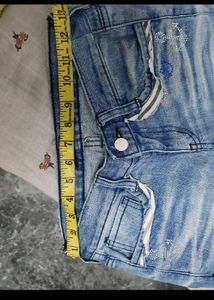 Women's Flared Blue Jeans