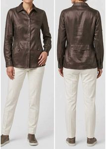 Stylish And Shiny Brown Shirt - S