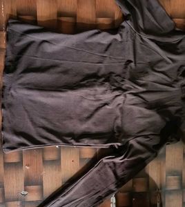 Elegant Brown Long Sleeve Top