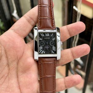 Elegant Cartier Watch Leather Strap