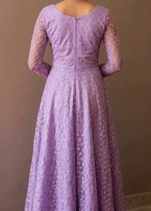 Beautiful Lavender Lace Gown