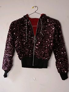 New Unused Velvet Sequence Jacket For Women