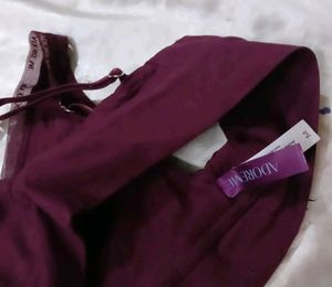 Adore Me Burgundy Comfortable Bra sez M