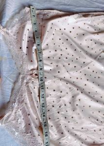 Satin Heart Print Nightwear Set