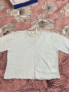 V-Neck Knit Top