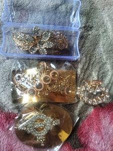Embellished Hair Clips & Barrettes Set of 4