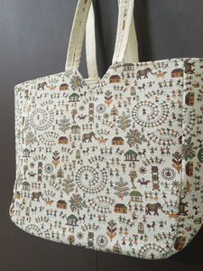🎨Warli Art Tote Women's Handbag For Office Colleg