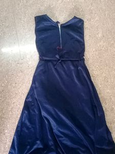 Gown Navy Blue Color For 8-10years