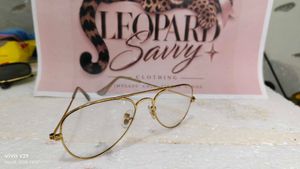 Gold Aviator Eyeglasses