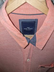 Peach Casual Shirt By PARK AVENUE