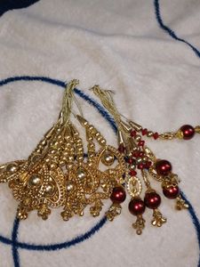 Latkan, 5 Pear Golden &amp; 3 Per Mehroon