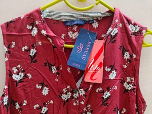 Floral Print Dress- size L
