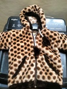 Adorable Leopard Print Fleece Hoodie