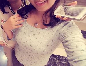 Light Blue Floral Print Top