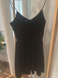 H&amp;M Little Black Slip Romper Dress