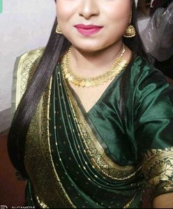 🔥kanjivaram 💚 green Banarasi silk saree 💕
