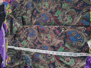 Paisley Print 3/4 Sleeve Shirt