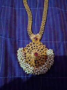 Traditional Gold Toned Necklace Set