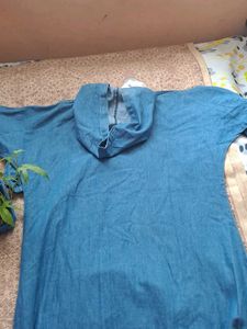 Denim Hoodie Tunic - New with Tags!