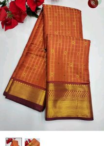 Trending Rust Orange Silk Saree