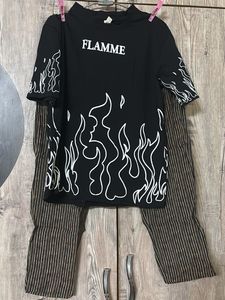 Flamme Graphic Print co-off set