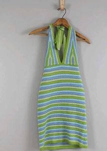 Halter crochet dress