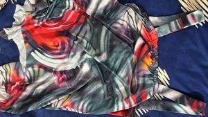 Abstract Print Mesh Top