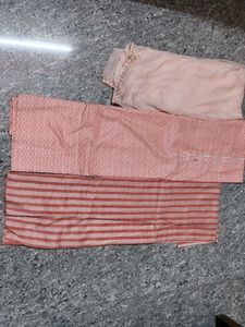 Pink kurta salwar cloth material