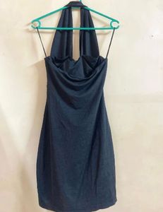 Chic Halter Neck Ruched Dress