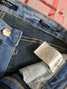 Brand : Spykar High Rise Bootcut Ankle Length , Waist Size : 30 , Perfect Length For People Between 5.2 to 5.4