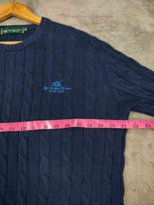 Polo Blue Cable Knit Sweater