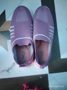 Comfortable Purple Slip-On Shoes