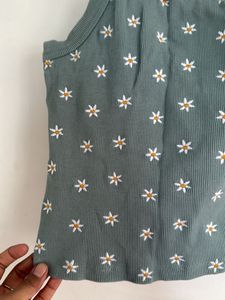 Cute Floral Tank Top