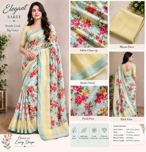 Floral Print Saree