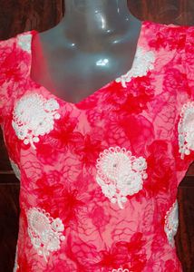 Y2K Vibrant Pink Floral Kurta💖