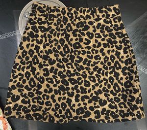 Animal Print Mini Skirt
