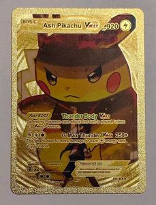 Ash Pikachu VMAX Gold Card