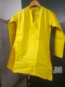 New unused Kids ethnic yellow partywear Kurta
