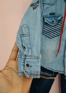Denim Pant Shirt Set (12-18 Months Boy)