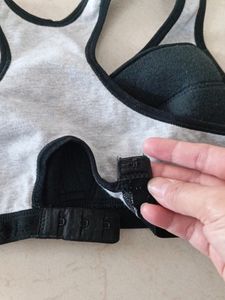 Jockey Sports Bra- Light Grey Melange &amp; Black