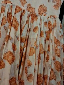 Peach Floral Kurta Set with Dupatta