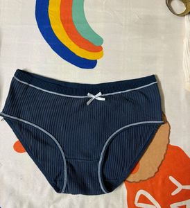 Navy Blue Ribbed Briefs