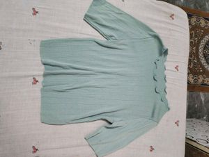 Light Blue Textured T-Shirt